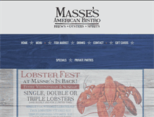 Tablet Screenshot of massesseafood.com